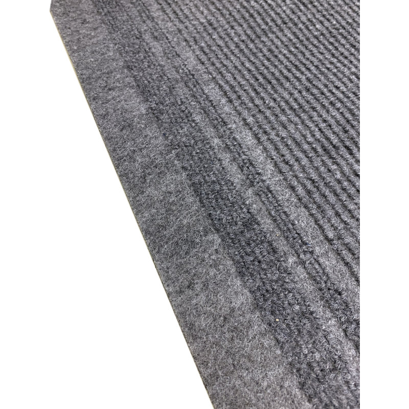 Ebern Designs Light Weight Indoor / Outdoor Slip Resistant Gray Rug